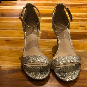 Silver sparkly Kelly & Katie pumps